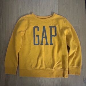 GAP Kids Yellow Logo Crewneck Sweatshirt